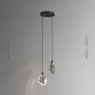 Подвесной светильник AQUILA 2 подвеса. Цвет жемчужно-черный Lampatron 8425-23134