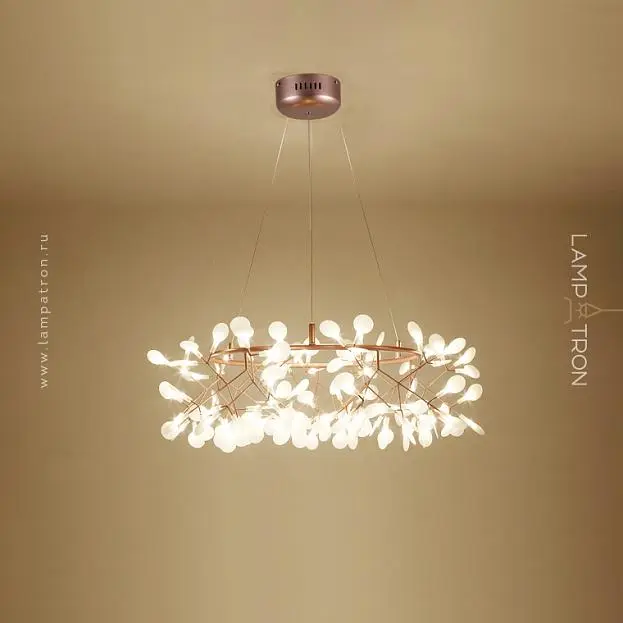 Кольцевые люстры и светильники LEAVES R Ø 105 см (135 LED). Без подсветки в чаше. Lampatron 2163-3744 Кольцевые люстры и светильники LEAVES R Ø 105 см (135 LED). Без подсветки в чаше. Lampatron 2163-3744