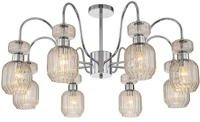 Потолочная люстра Escada 1141/8PL Chrome/Beige Gloss Потолочная люстра Escada 1141/8PL Chrome/Beige Gloss