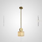 Подвесной светильник BRIXEN ONE Модель А (куб) на стойке. Lampatron brixen-one-a 3828-9564