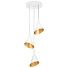 Люстра 3х6W(led) G9 БЕЛЫЙ/ЗОЛОТО Lightstar 757036 Cone GW