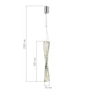Светильник подвесной Латунь/Прозрачный LED 1*11W 3000K ST-LuceSL6205.303.01 ELICA