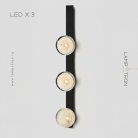 Бра LEROY LEEN WALL 3 лампы. Цвет Черный Lampatron 8130-22256
