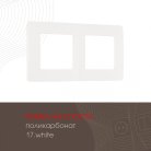 Рамка из поликарбоната на 2 поста Arte Milano 517.17-2.white am