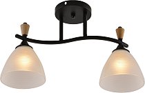 Потолочная люстра Reluce 01589-3.3-02B BK+WOOD