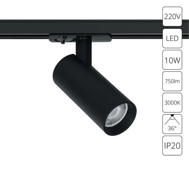 Трековый светильник Arte Lamp A1935PL-1BK BENE