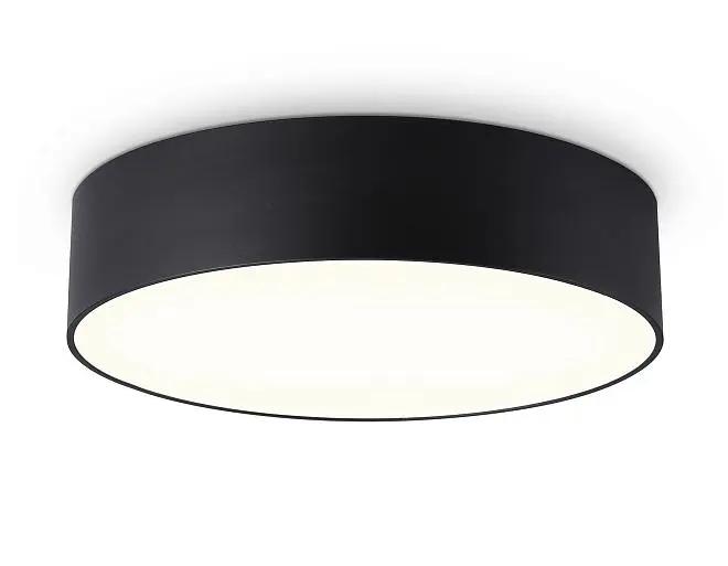 Потолочный светодиодный светильник черный LED 26W 3000K D220*58 (Без ПДУ) Ambrella light FV5521 BK