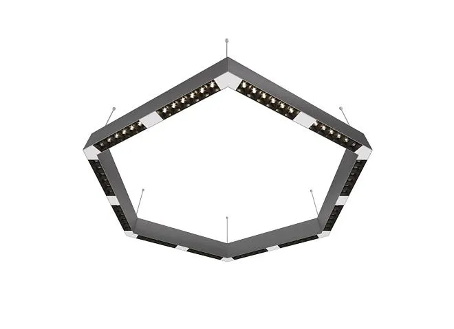 Подвесной светодиодный светильник 0,9м 72Вт 34° Donolux dl18515s111а72.34.900bw Eye-hex Подвесной светодиодный светильник 0,9м 72Вт 34° Donolux dl18515s111а72.34.900bw Eye-hex