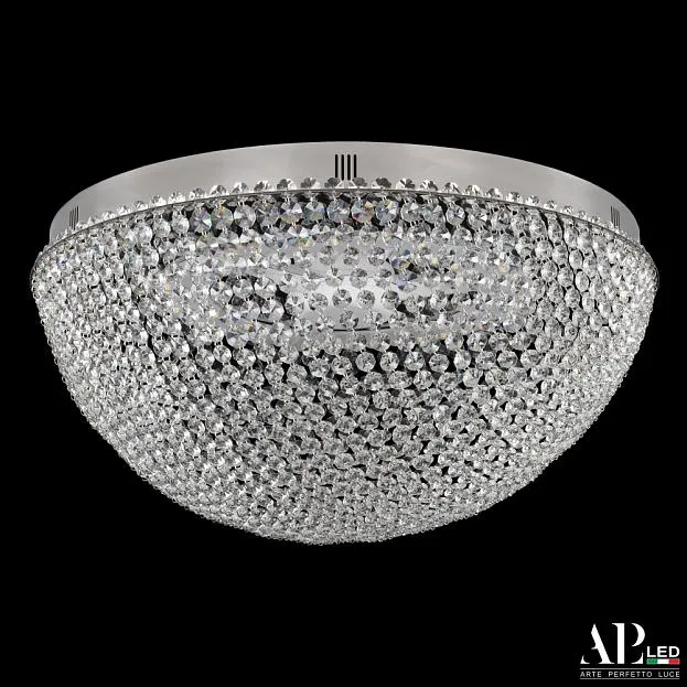 Люстра светодиодная хрустальная с пультом APL LED SH501.2.50.C.LED-DIM.Ni Sicilia Люстра светодиодная хрустальная с пультом APL LED SH501.2.50.C.LED-DIM.Ni Sicilia