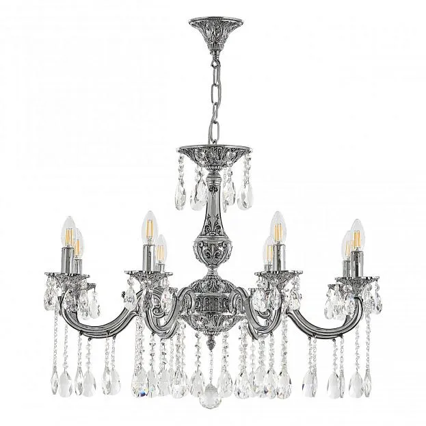 Люстра с хрустальными подвесками Bohemia Ivele Crystal AL78101/8/250 A NB
