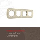 Рамка из поликарбоната на 4 поста Arte Milano 505.05-4.shampan am