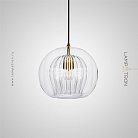 Подвесной светильник LYSE Прозрачный. Размер S. Lampatron lyse-clear-s 2248-3976