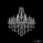Люстра хрустальная Bohemia Ivele Crystal  1415/12+6+3/300 Ni