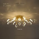 Потолочная люстра GLORIOLE CH Размер M. 16 LED. Lampatron gloriole-ch-m 9131-26019