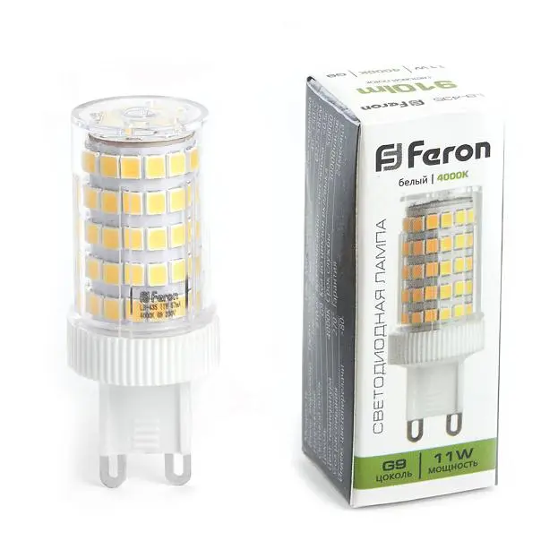 Лампа светодиодная Feron 38150 LB-435 G9 11W 4000K