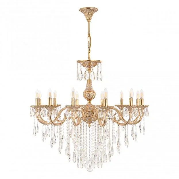 Люстра с хрустальными подвесками Bohemia Ivele Crystal AL78101/12/300 B GW