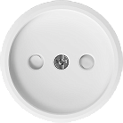 Накладка для розетки без заземления, со шторками 16A 250 В~, матовый белый, Donel DO21633 D16