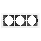 Рамка 3-местная, PFR00-3003-01, белая магнолия Stekker 50458 Мия