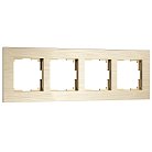 Рамка на 4 поста (шампань) Werkel W0043511 AluMax a066336