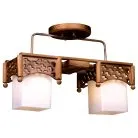 ветильник потолочный, E27, 2x60W деревянный стиль Velante 559-707-02 Деревянный стиль