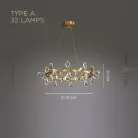 Кольцевые люстры и светильники GLORIOLE RING Тип A. 32 ламп Lampatron gloriole-ring-a-32 9121-25959