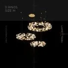 Кольцевые люстры и светильники JULIETTA COMBO Три кольца. 80 + 100 + 120 см Lampatron 6570-17962