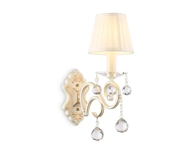 Настенный светильник с абажуром и хрусталем Ambrella light TR4562 Traditional Настенный светильник с абажуром и хрусталем Ambrella light TR4562 Traditional