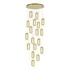 Светильник подвесной Золотистый/Золотистый, Прозрачный LED 18*9W 3000K ST-Luce SL6506.203.18 ALLUNGO