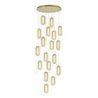 Светильник подвесной Золотистый/Золотистый, Прозрачный LED 18*9W 3000K ST-Luce SL6506.203.18 ALLUNGO