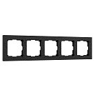Рамка на 5 постов Werkel W0052408 (черный) Hammer a052531