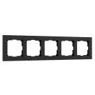 Рамка на 5 постов Werkel W0052408 (черный) Hammer a052531