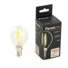 Лампа светодиодная Шарик E14 1300LM 8W 175-265V 4000K Feron 51260 LB-1708