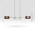 Реечный, рядный светильник TRAIT LONG Цвет янтарный. Lampatron 1559-5357