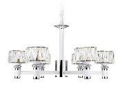 Подвесная светодиодная люстра белый/хром 120W D730*370 (Без ПДУ) Ambrella light TR4518/6 WH/CH