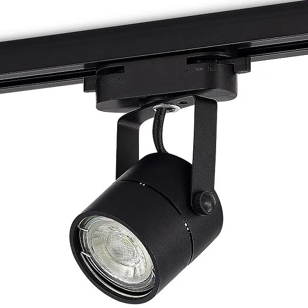 Светильник трековый, GU10, D60хH80мм, IP20, черный, без лампы Donel DN01001R1B 1Track DN01 Светильник трековый, GU10, D60хH80мм, IP20, черный, без лампы Donel DN01001R1B 1Track DN01