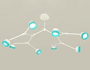 Люстра на штанге Ambrella light XB9059202/8 SWH/BL