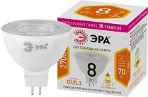 Лампочка светодиодная ЭРА LED Lense MR16-8W-827-GU5.3