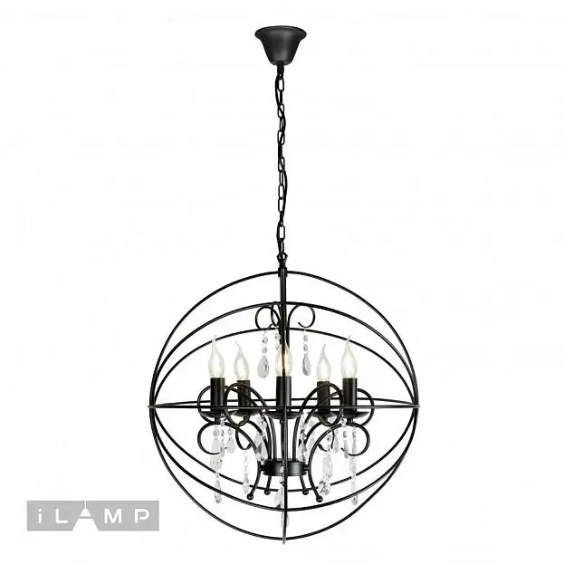 Подвесная люстра iLamp 8774-5 BK Life