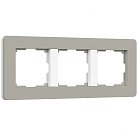 Рамка Werkel W0033067 Split дымчатый/белый, soft-touch a067262