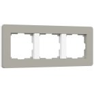 Рамка Werkel W0033067 Split дымчатый/белый, soft-touch a067262