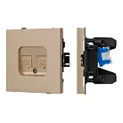 Механизм компьютерной розетки двойной SCT-TENDO-MPC2-PL-GD (RJ-45, CAT6) (Arlight, Песочный) 054103