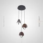 Готовая комбинация светильников REST MORE Цвет Темное Дерево. 3 лампы на диске Lampatron 3552-8666
