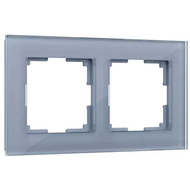 Рамка на 2 поста Werkel W0021115 (серый,стекло) a050964 Favorit