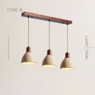 Готовая комбинация светильников MELIUS TRIO Тип B. Темное дерево. Планка Lampatron 7400-20439