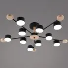 Потолочная люстра Reluce 03751-0.3-10 BK+WOOD GX53