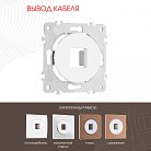Вывод кабеля Arte Milano 202.49-1.white am