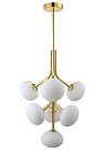 Подвесная люстра Crystal Lux ALICIA SP7 GOLD/WHITE