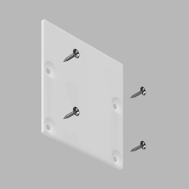 Заглушка для накладного профиля LeDron 13305-Z White