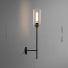 Бра RIANA WALL 1 плафон. Цвет черный. Lampatron 3456-8500