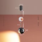 Подвесной светильник TAVE Цвет жемчужно-черный. С лифтом. Теплый свет Lampatron 8644-24147